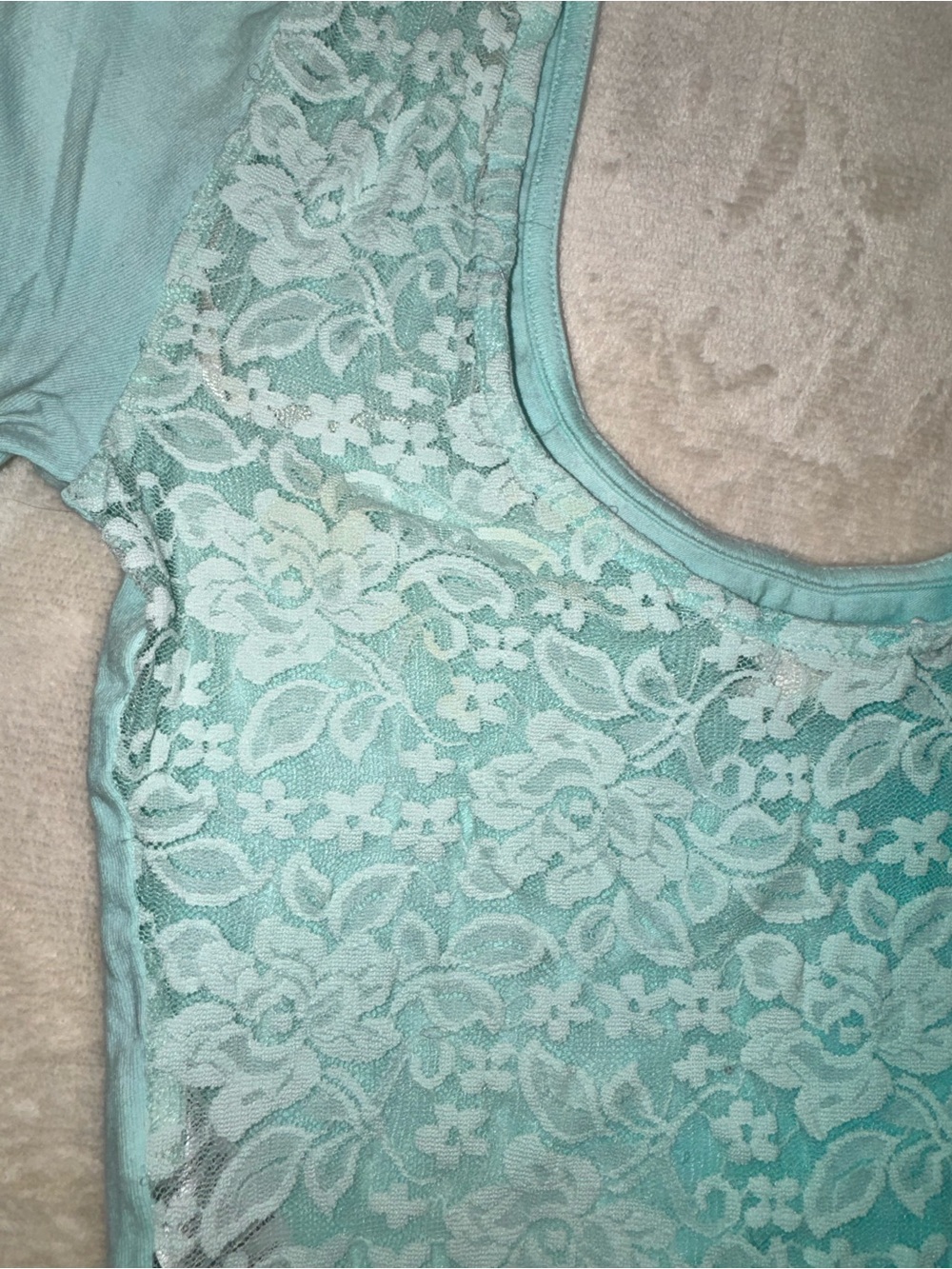 Forever 21 Ombre Crop Top with Sheer Lace Back - Picture 8 of 10